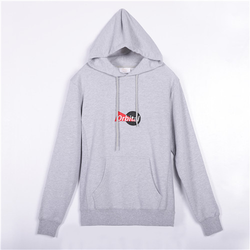 HOODIES WITH EMBROIDERY PATCH COTTON TERRY